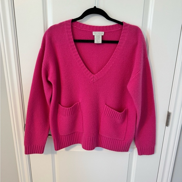 Oats Cashmere 100% Cashmere V-Neck Sweater - Picture 1 of 4